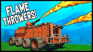 Crossout - BEST FLAMETHROWER BUILD! Epic & Relic items! Dual Firebug Chameleon -Crossout Gameplay