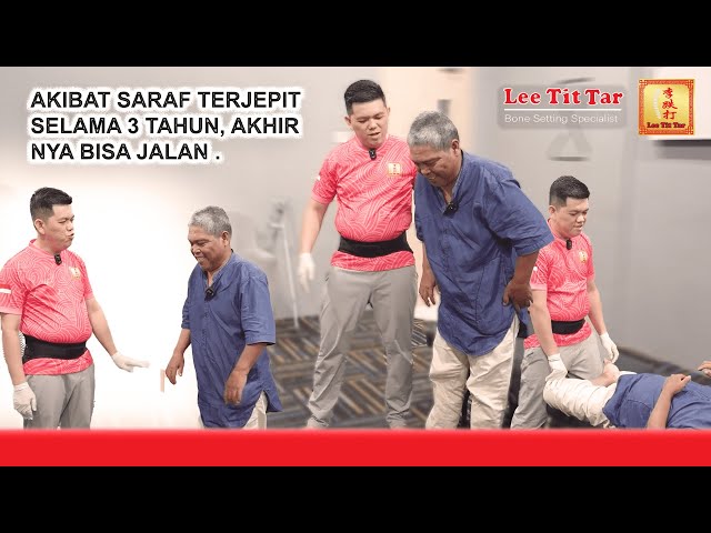 AKIBAT SARAF TERJEPIT  SELAMA 3 TAHUN AKHIRNYA BISA BERJALAN LAGI. class=