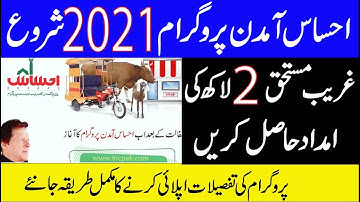 Ehsaas Amdan Program 2021 Complete Details
