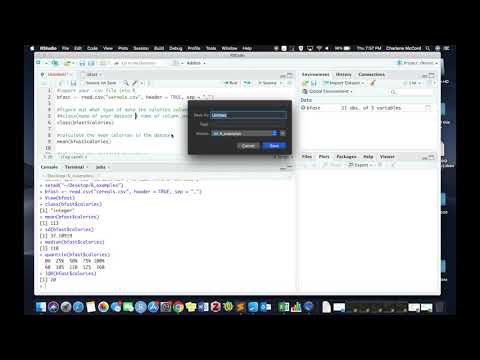 Descriptive statistics in