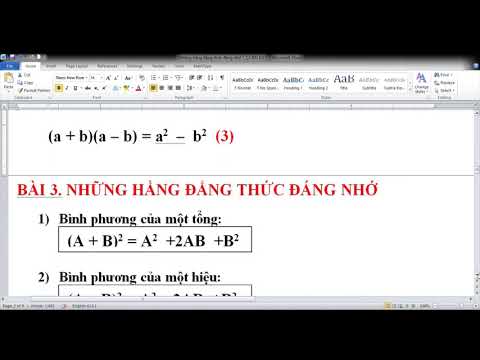 Toán 8 - Tuần 3 - Những HĐT đáng nhớ 1,2,3