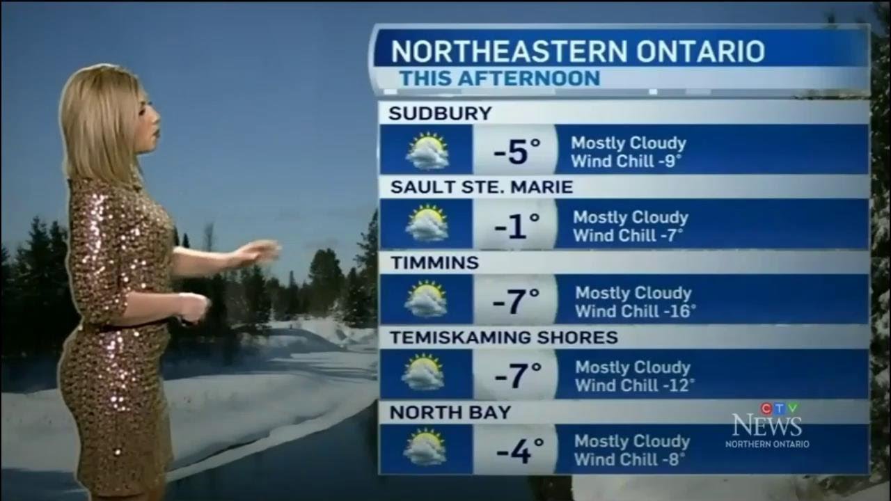 Jessica Gosselin Hot Rear CTV Northern Ontario Weather December 24