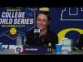 WCWS Day 4 - Oregon Postgame