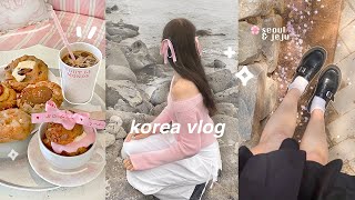KOREA VLOG spring in seoul, aesthetic cafes, first time in jeju, solo spa day, i hate coffee, etc.
