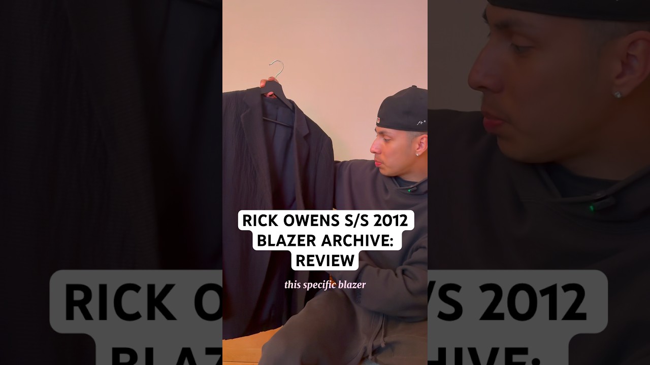 RICK OWENS S/S 2012 BLAZER ARCHIVE: REVIEW 