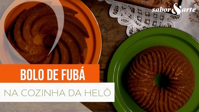 O bolo de fubá da minha avó - Na Cozinha da Helo