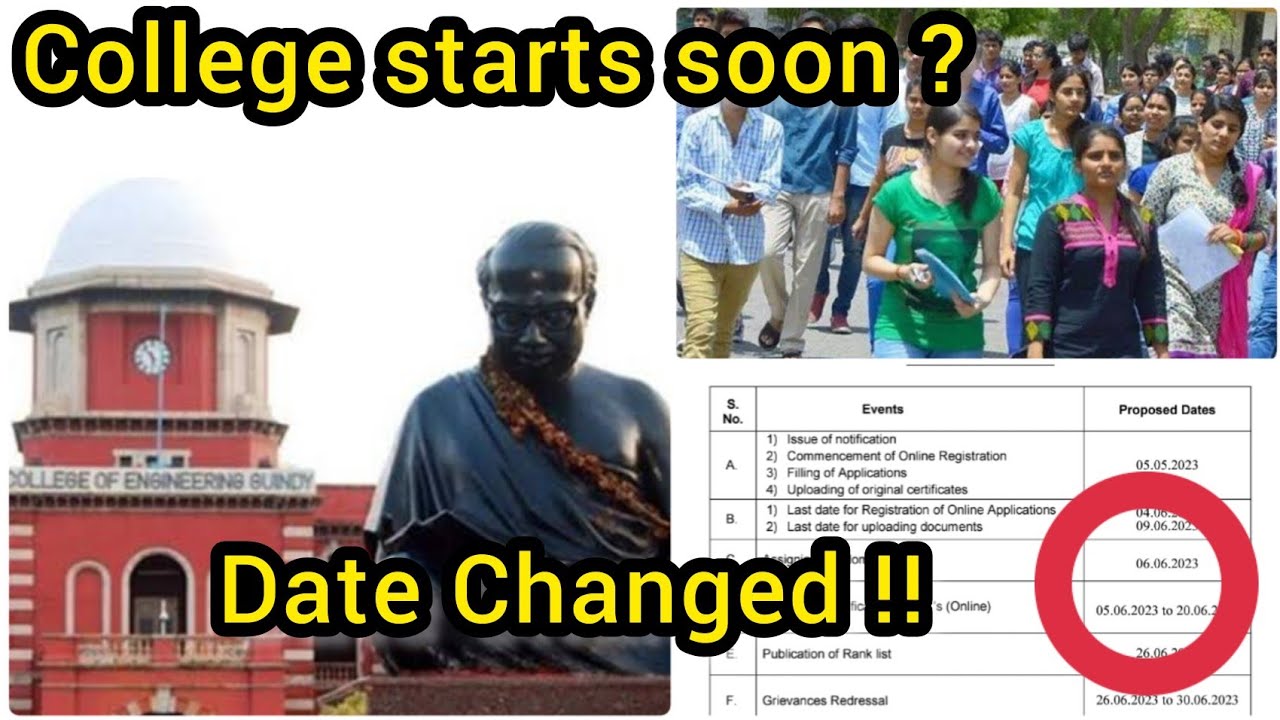 TNEA Counselling 2023 | Certificate Verification Latest Update | Important Date Changes