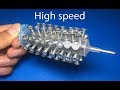 How to make high speed motor from screws , amazing idea with screws