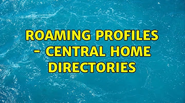 Ubuntu: Roaming profiles - central home directories