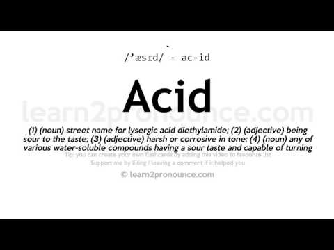 Произношение Кислота | Определение Acid