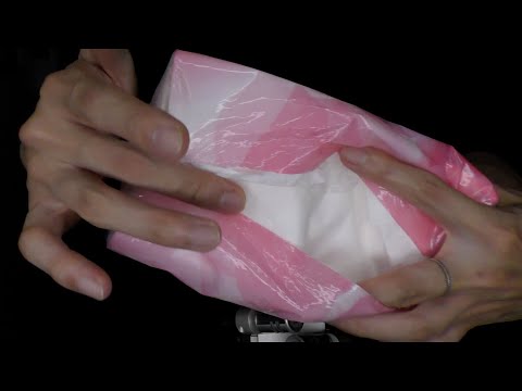 Sound of aggressive hand touching tissue box【ASMR】