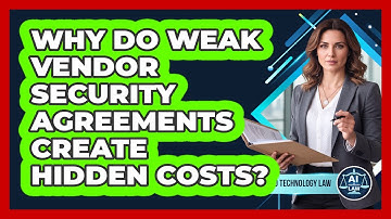 Why Do Weak Vendor Security Agreements Create Hidden Costs? - AI and Technology Law