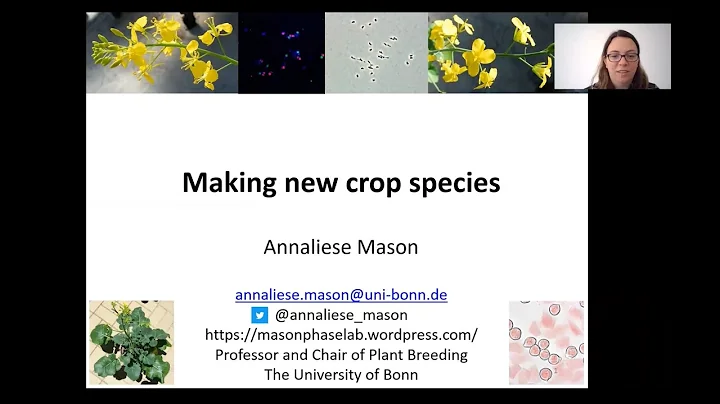 Annaliese Mason - Making new Crop Species