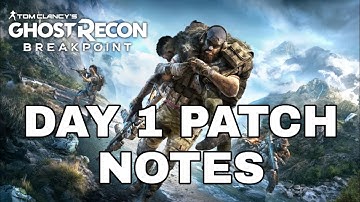 Ghost Recon Breakpoint - Title Update 1.0.1 Patch Notes