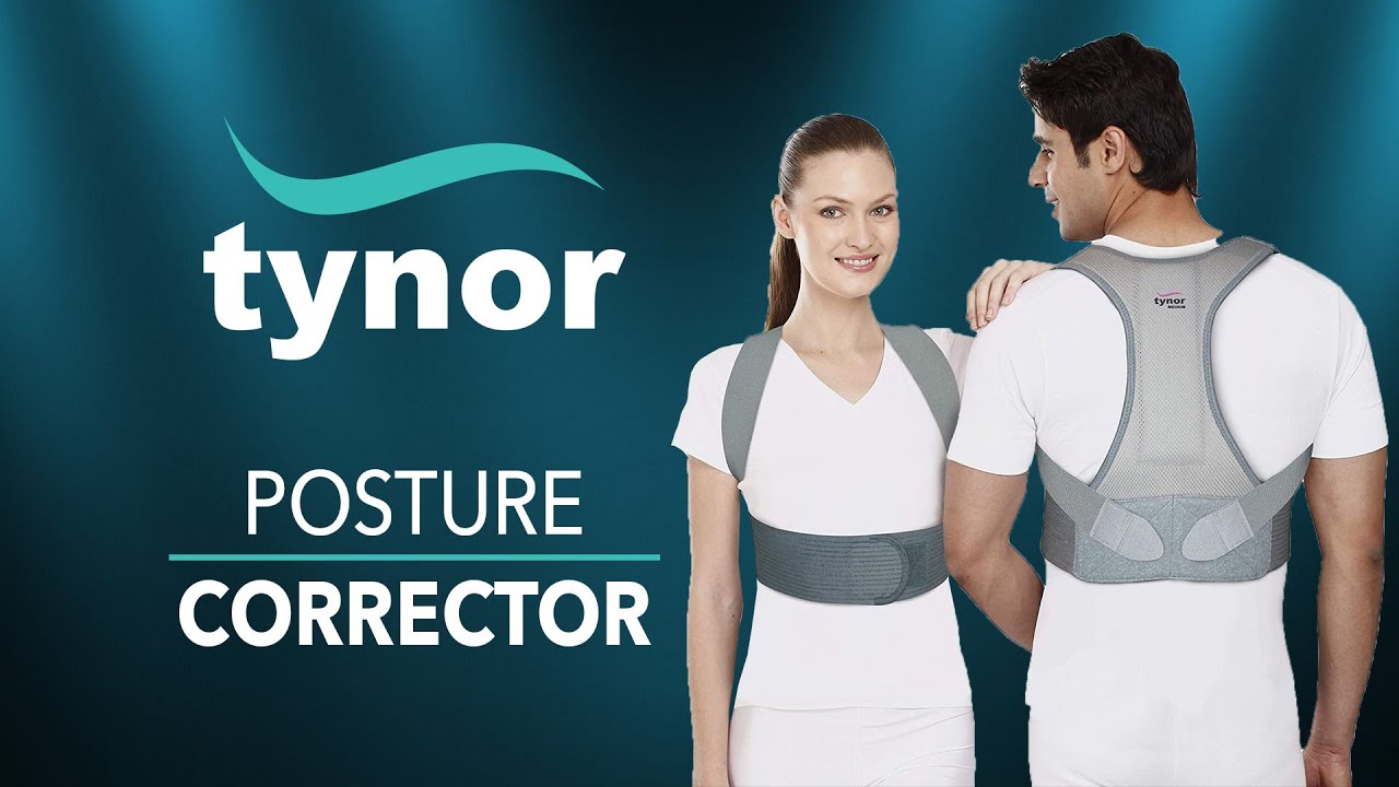 TYNOR Posture Corrector Back Support (Grey) for Obesity & Old Age – Fishman  Healthcare