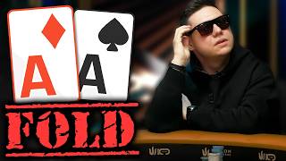 FOLDING POCKET ACES ON THE MONEY BUBBLE?!? WHAT JUST HAPPENED!!