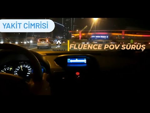 Renault Fluence Privilege 1.5 DCİ Gece Sürüş POV // Uzun Yol POV// İstanbul// Megane 3 Gece Sürüş