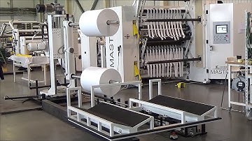 Slitter  rewinder MASTER with automatic hadndling | Bobiniarka MASTER z automatycznym handlingiem