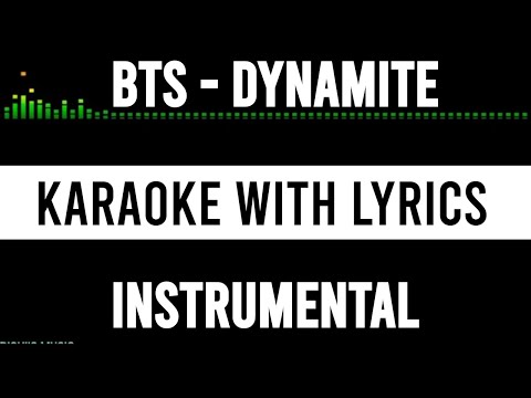 BTS Dynamite Karaoke with Lyrics Instrumental | Piano Unplugged Karaoke