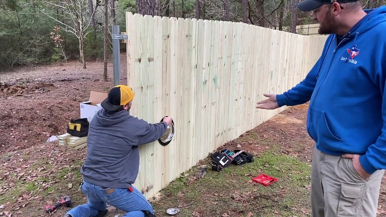 Butler Contracting Dog Dome in Fence
