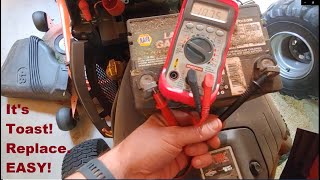Testing Lawn Mower Battery Lawn Tractor Battery DEAD - Diagnose and Replace