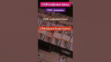 CWM Certification Salary | Perfect info