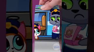 ❗SAFETY RULES 🎵Don’t Play in Driver’s Seat Song 📖😻Purr-Purr Flipbook #shorts #forkids