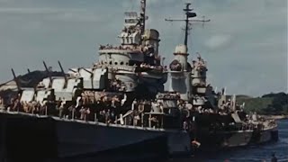 Uss San Diego Cl-53 Docking At Yokosuka Naval Base, August 30, 1945 -Footage