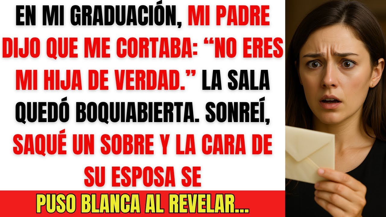 En mi graduación, mi padre me desheredó — revelé un secreto familiar que no pudo negar