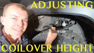How to Adjust ICON Coilover Height
