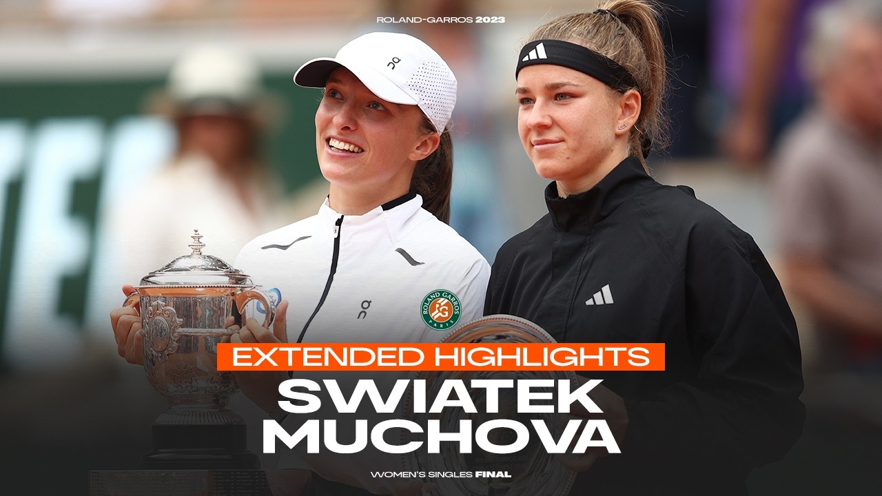Swiatek vs Muchova extended highlights | Iga retains her Paris crown 👑 | Roland-Garros 2023