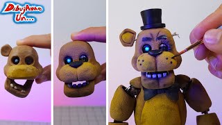 How to make Golden Freddy clay sculpture from Five Nights at Freddy's the movie | Draw Me A