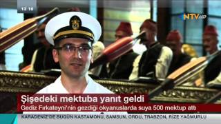 ŞİŞEYE MEKTUP KOYDU DENİZE ATTI