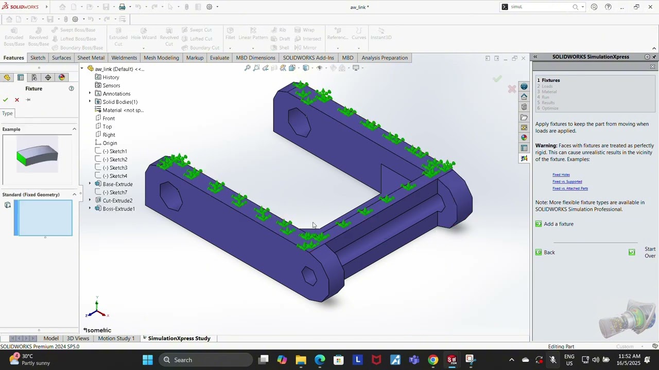 SOLIDWORKS TUTORIAL SIMULATION XPRESS