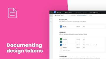 Documenting design tokens | Supernova.io
