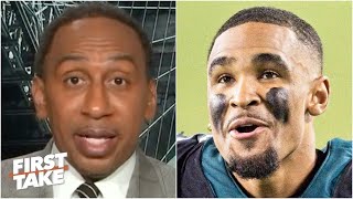 FIRST TAKE | Stephen A. harsh reaction Jalen Hurts needs to be trusted by Eagles