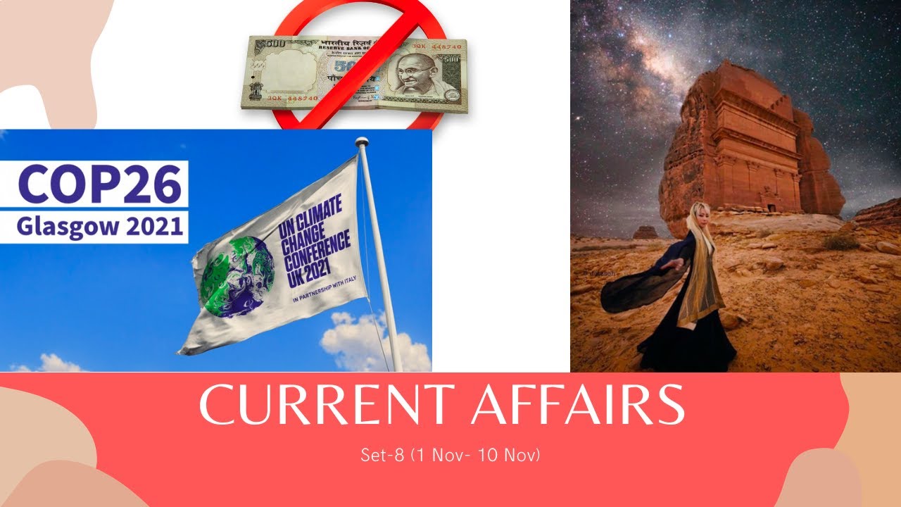 Current Affairs 1- 10 November | NATA 2022 Preparation