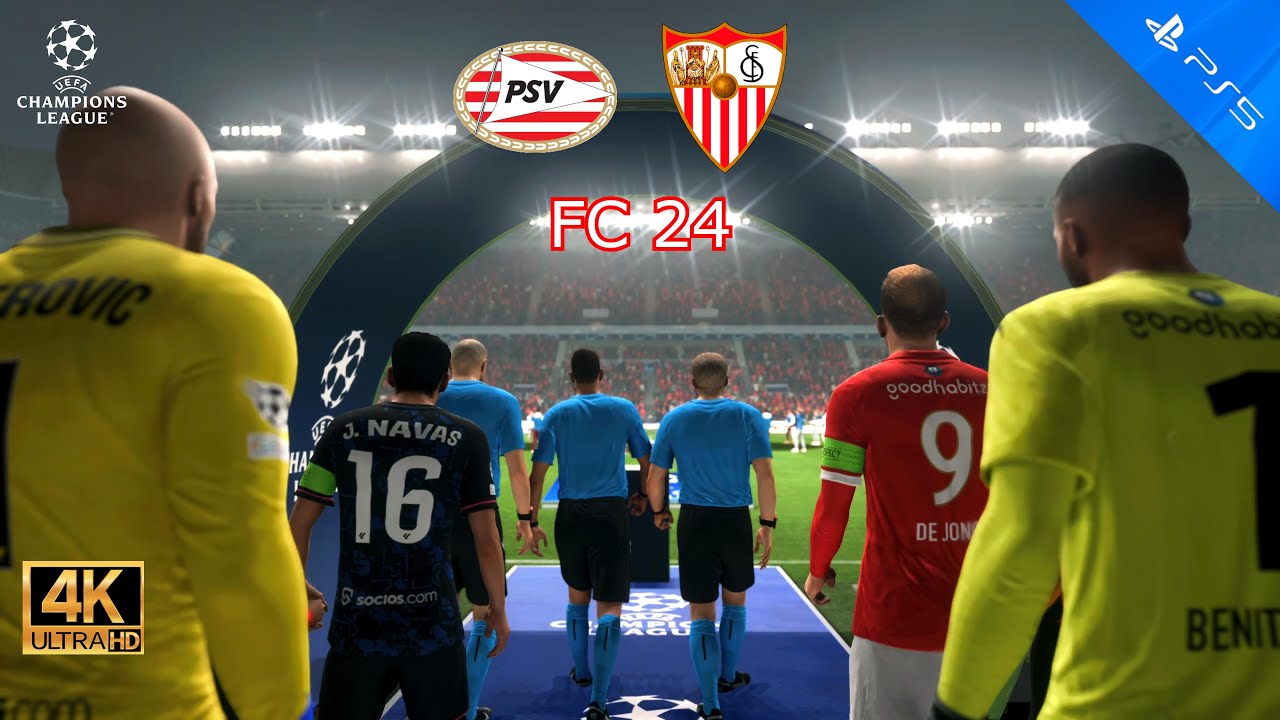 EA SPORTS FC 24 | PSV Eindhoven vs Sevilla FC | UEFA Champions League ...