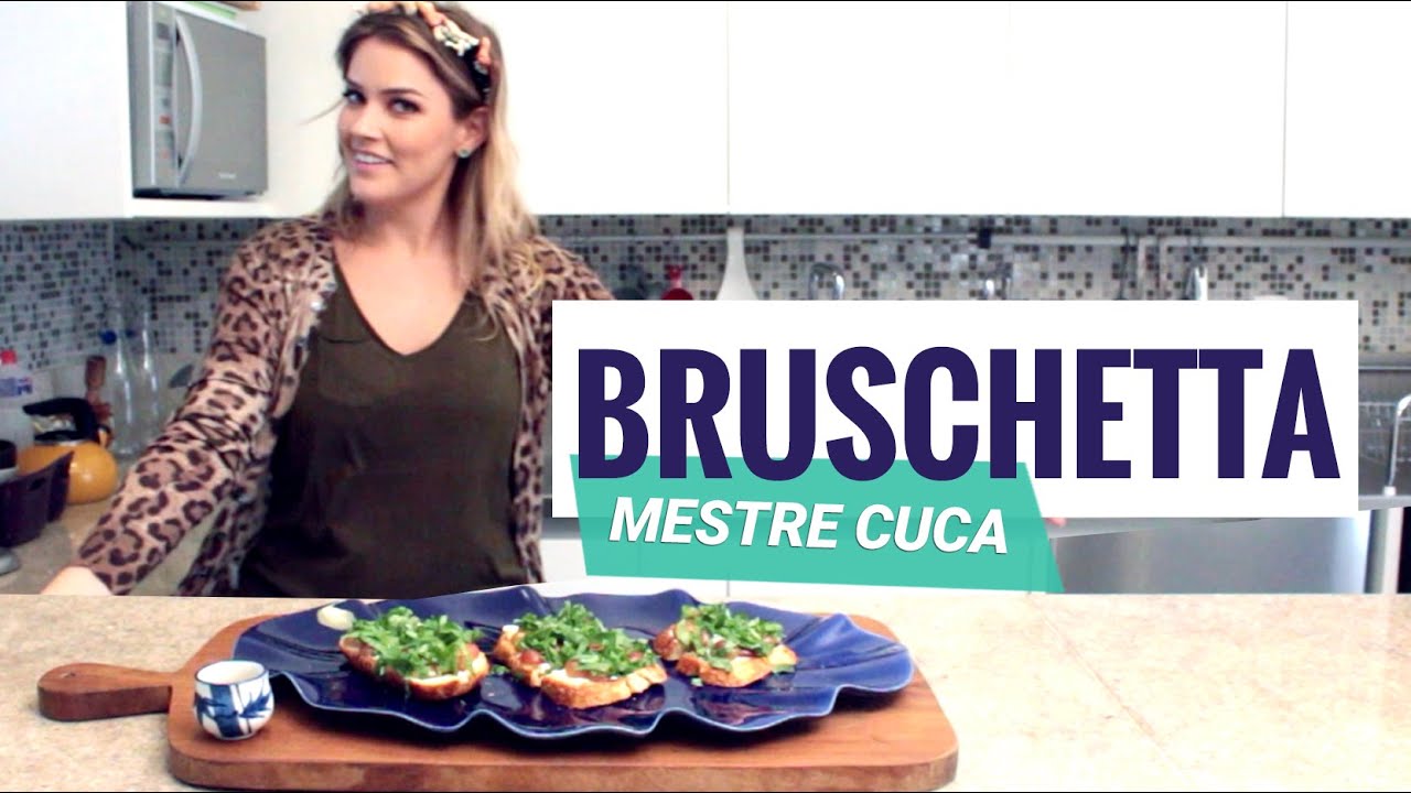 BRUSCHETTA DE QUEIJO DE CABRA E UVA