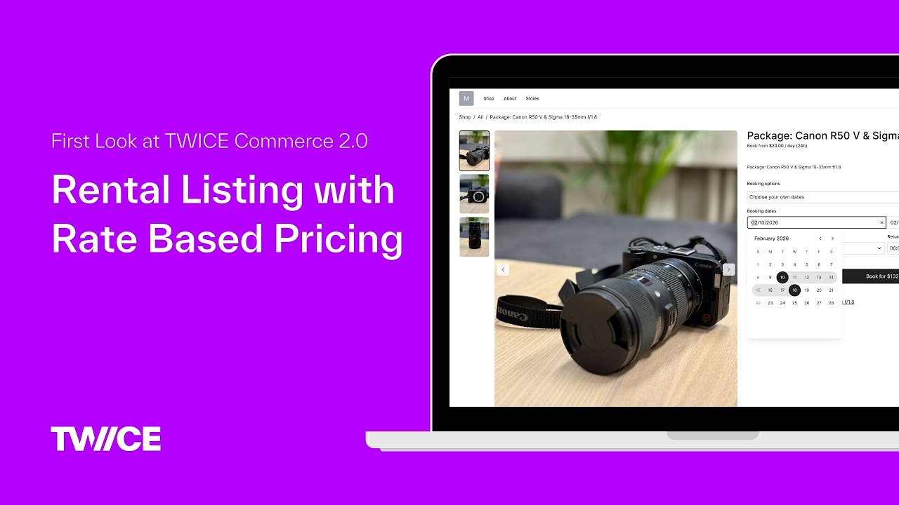 How to Create a Rental Listing with Rate and Fixed Pricing – a First Look at TWICE Commerce 2.0