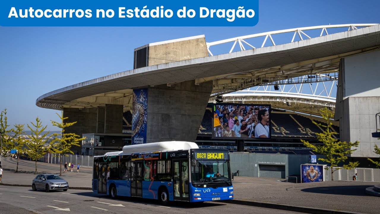 Autocarros no Estádio do Dragão - Terminal Unir