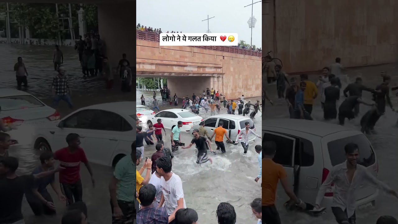 Heavy rain in lucknow 