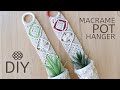 MACRAME POT HANGERS DIY WALL PLANTERS | BOHO HOME DECOR