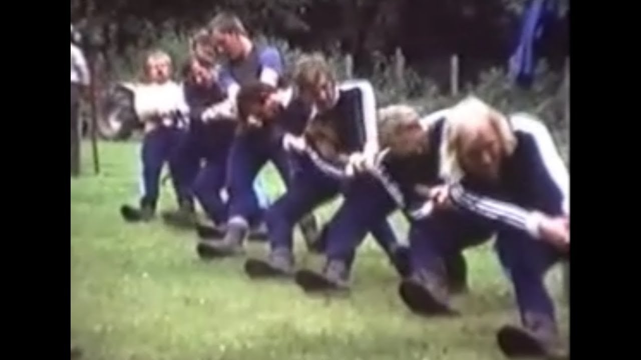 Prachtige oude film (8mm) van het touwtrekken T.T.V. Sneek