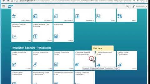Collective Release Production Order by SAP Screen Personas design Fiori