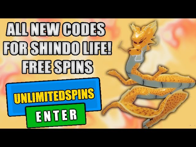 NEW* FREE CODE SHINDO LIFE by @RellGames give 30 FREE SPINS