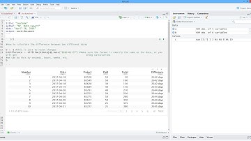How to Calculate the Difference between Two Dates in R. [HD]