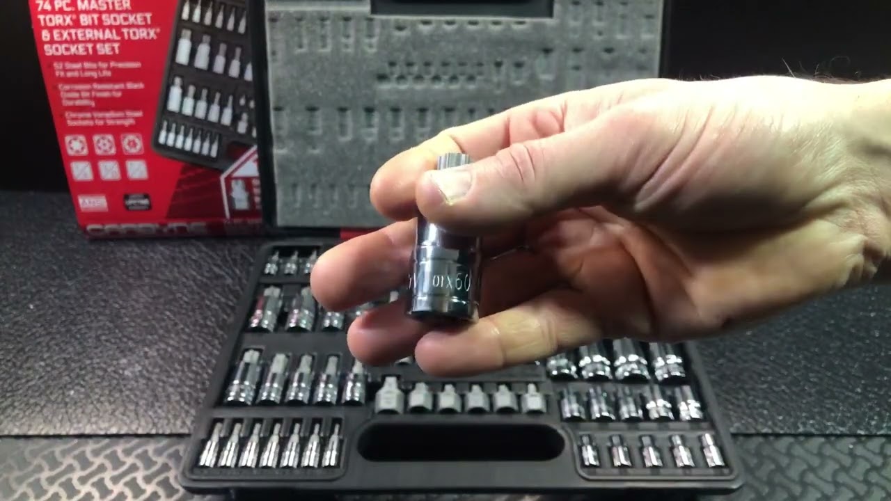 CARBYNE Master Torx Bit Socket Set & Torx External Socket Set, 74 Piece - CARBYNETOOLS.com