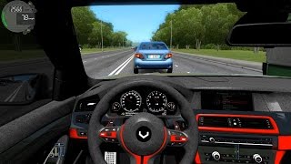 City Car Driving - BMW M5 F10 Vossen screenshot 4