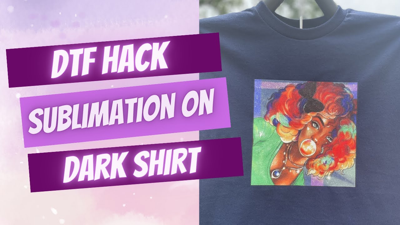 Them: Can you use the DTF to sublimation hack on a black shirt? ME: Y